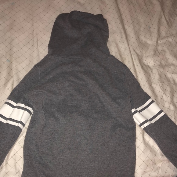 Pink Victoria Secert grey zip up sweater - Picture 2 of 4